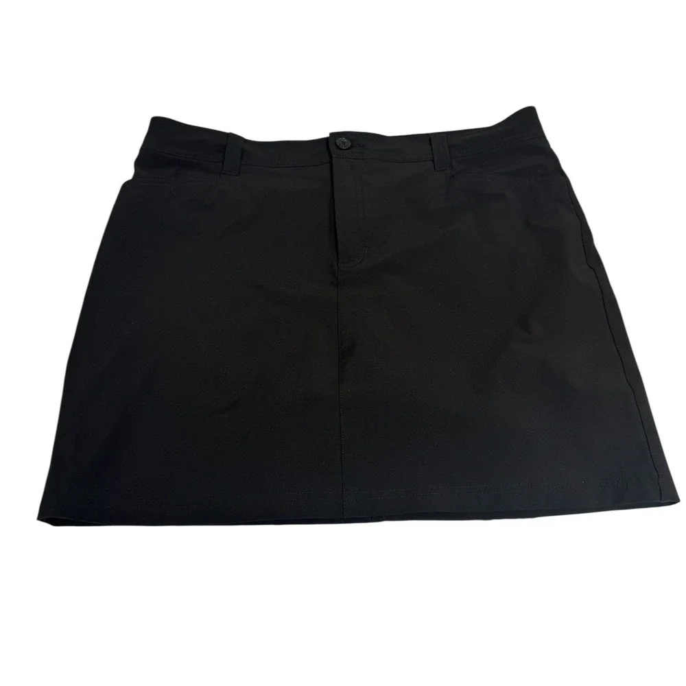 Eddie Bauer Adventurer 2.0 Skort Womens 14 Black‎ Hiking Golf Active